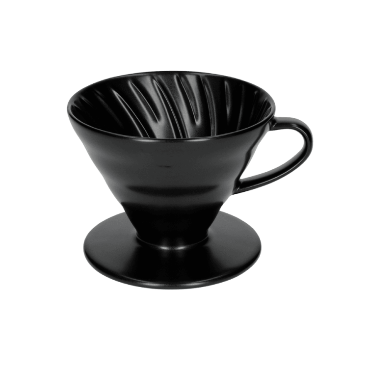 Hario V60-02 dripper ceramiczny czarny matowy | CoffeeLove