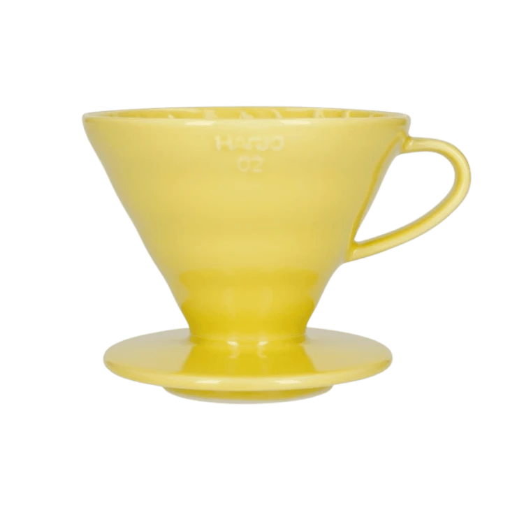 Hario V60-02 dripper ceramiczny żółty | CoffeeLove