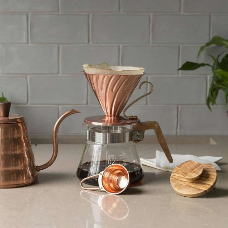 Hario dripper V60-02 miedziany | CoffeeLove