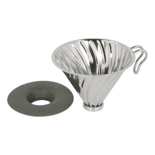 Hario V60-02 Outdoor dripper stalowy | CoffeeLove