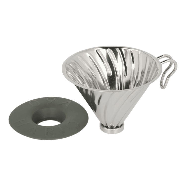 Hario V60-02 Outdoor dripper stalowy | CoffeeLove