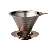 Hario V60-02 Double Mesh Dripper metalowy złoty | CoffeeLove