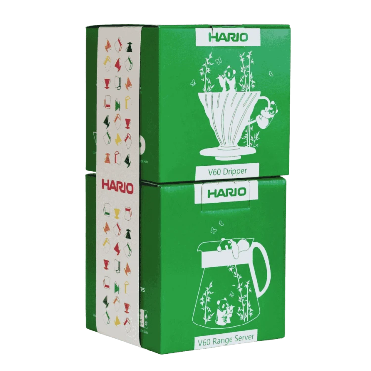 V60 Dripper Server Set Bamboo Green | CoffeeLove