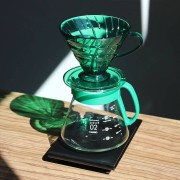 V60 Dripper Server Set Bamboo Green | CoffeeLove