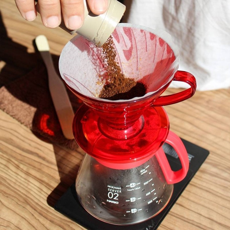 V60 Dripper Server Set Desert Red | CoffeeLove