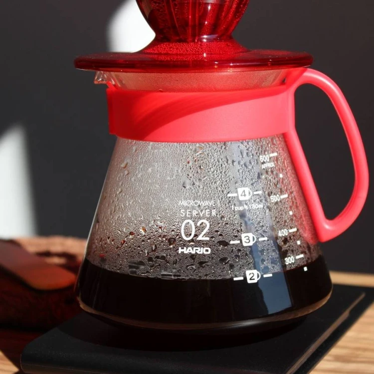 V60 Dripper Server Set Desert Red | CoffeeLove