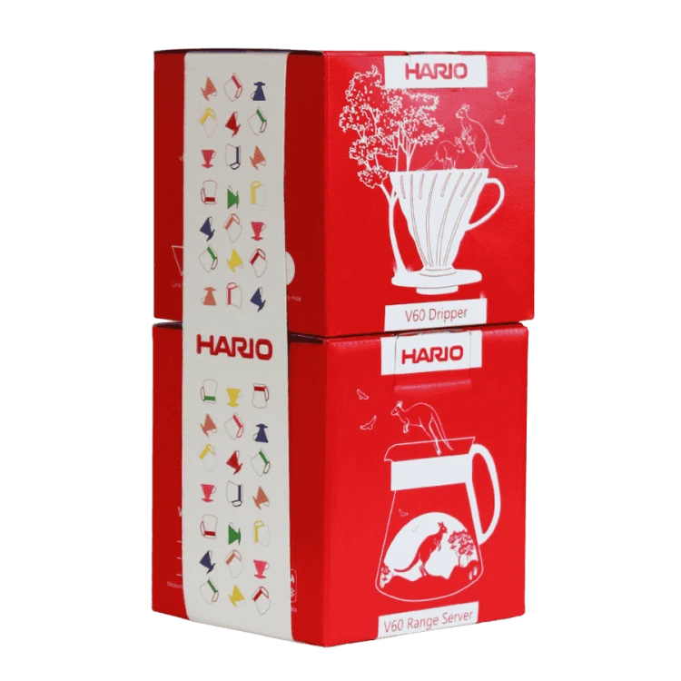 V60 Dripper Server Set Desert Red | CoffeeLove