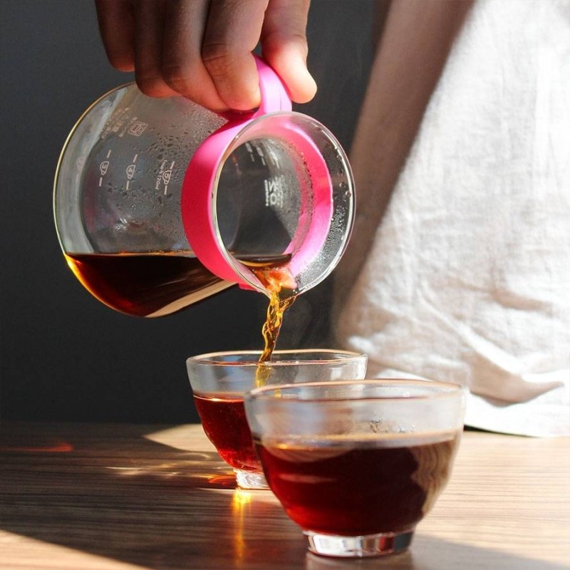 Hario V60 Dripper &amp; Server Set 02 Flamingo Pink | CoffeeLove