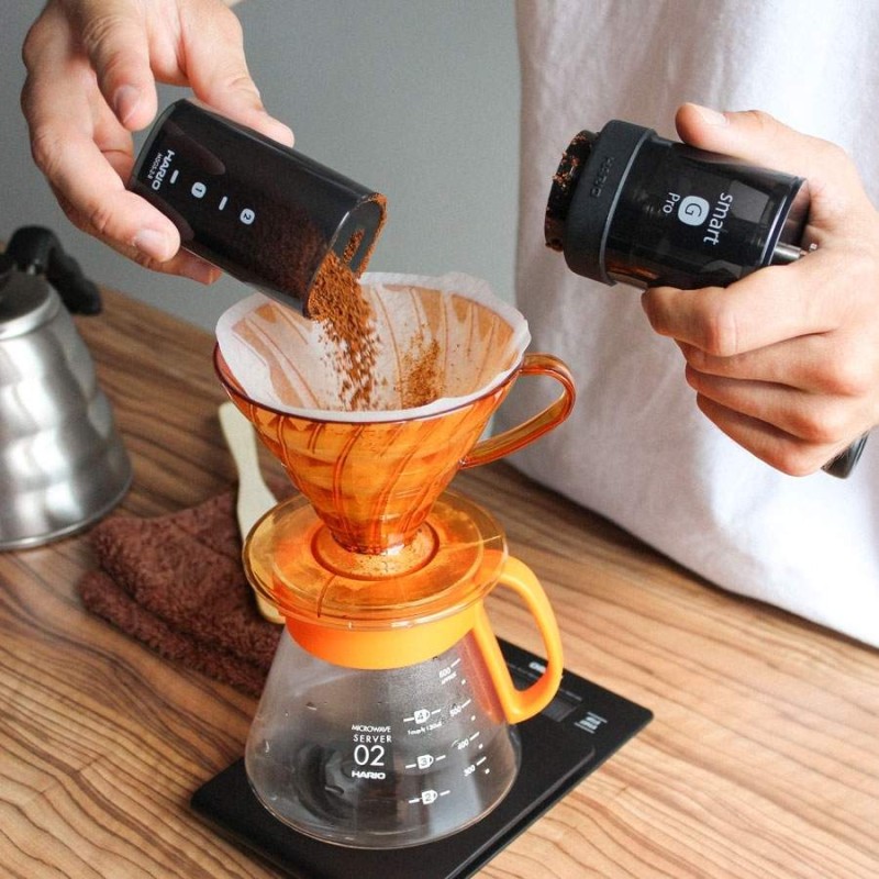 Hario V60 Dripper & Server Set 02 Kai Orange | CoffeeLove