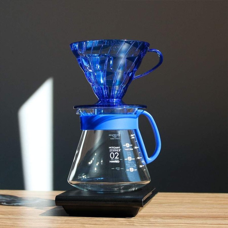 Hario V60 Dripper Server Set 02 Ocean Blue | CoffeeLove