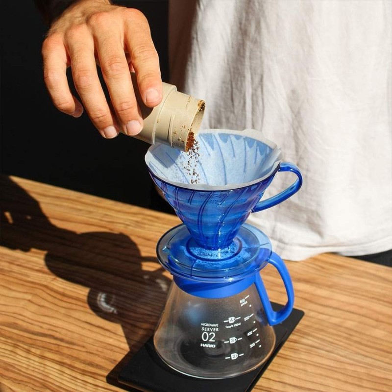 Hario V60 Dripper Server Set 02 Ocean Blue | CoffeeLove