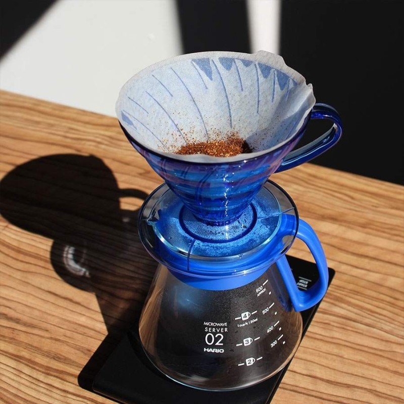 Hario V60 Dripper Server Set 02 Ocean Blue | CoffeeLove