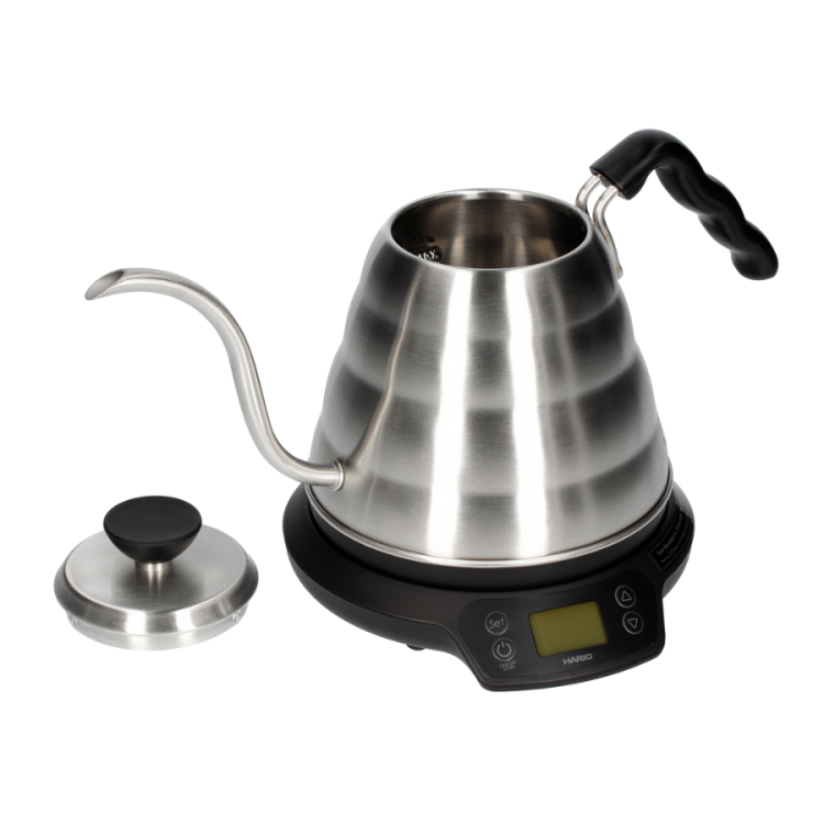 Hario V60 Buono Power Kettle 800 ml - elektryczny czajnik gooseneck z kontrolą temperatury | CoffeeLove