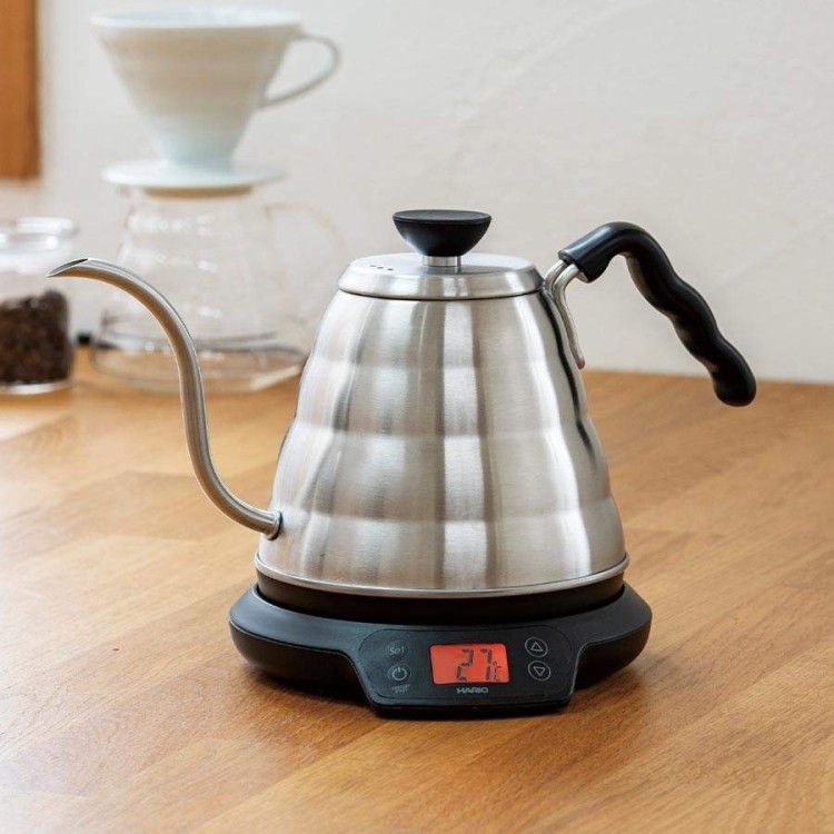 Hario V60 Buono Power Kettle 800 ml - elektryczny czajnik gooseneck z kontrolą temperatury | CoffeeLove