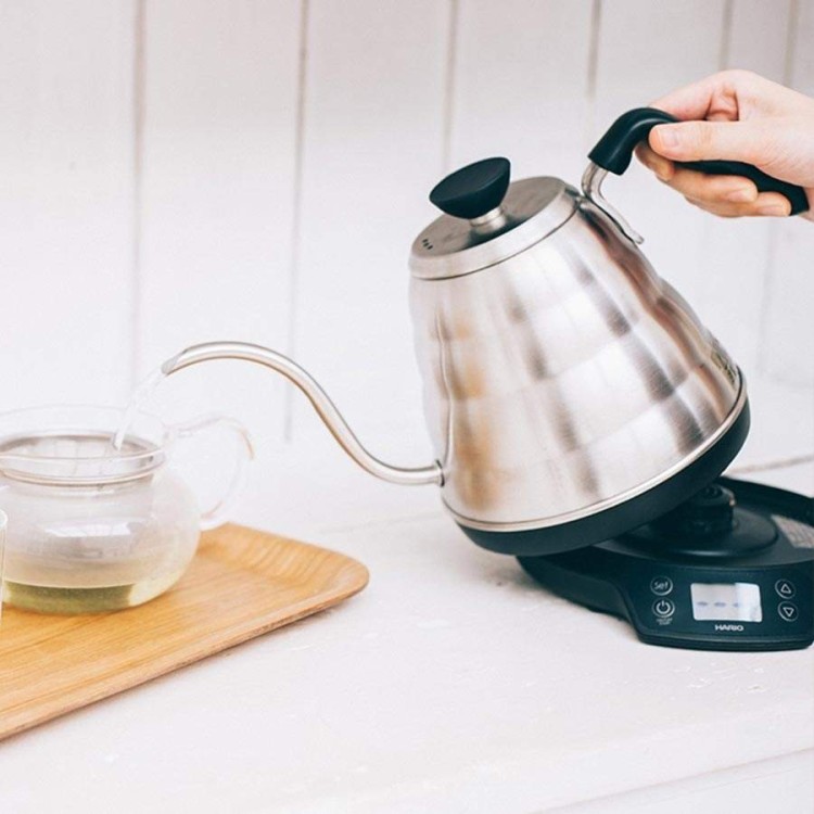 Hario V60 Buono Power Kettle 800 ml - elektryczny czajnik gooseneck z kontrolą temperatury | CoffeeLove