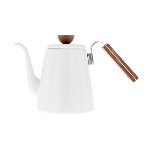 Hario Bona Coffee Enamel Drip Kettle 0,8l 1 | CoffeeLove