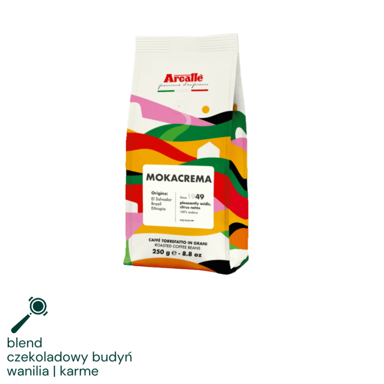 Arcaffe Mokacrema Kawa Ziarnista 250 g | CoffeeLove