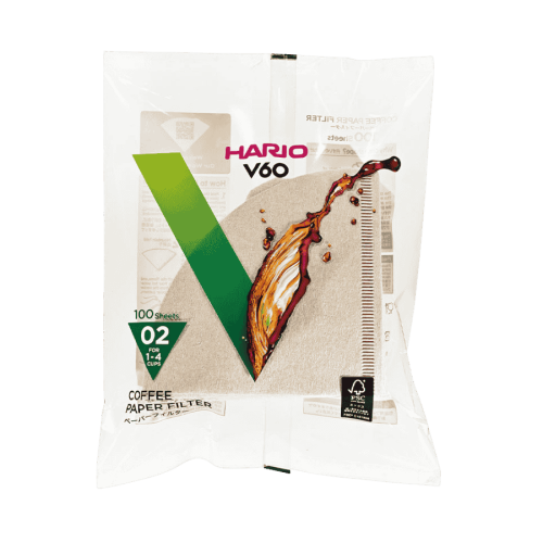 Hario Filtry papierowe brązowe V60-02 100 sztuk | CoffeeLove