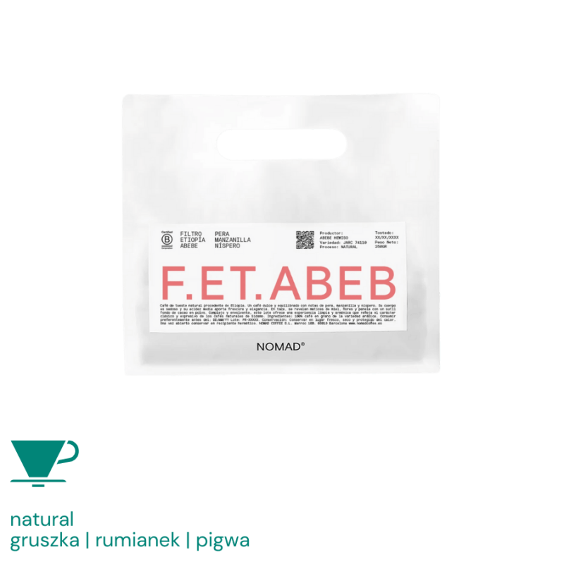Nomad Coffee Etiopia Abebe Hewiso 250 g | CoffeeLove