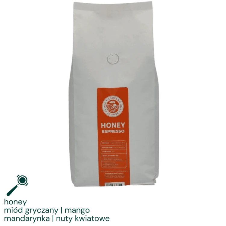 1000 Hills Muhabura Rwanda honey espresso 1kg kawa ziarnista Speciality | CoffeeLove