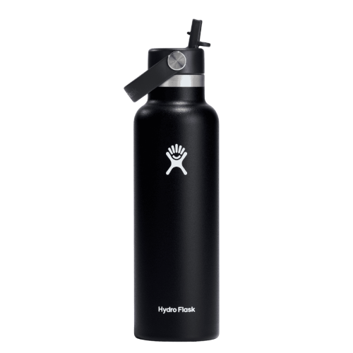 Hydro Flask 621 ml Flex Straw Cap Black | CoffeeLove