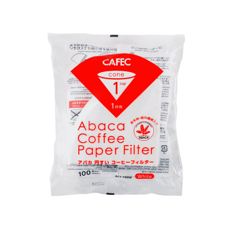 Cafec Abaca Filter Paper 1 100 szt | CoffeeLove