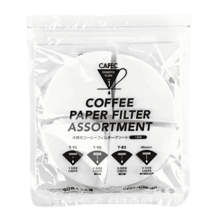 Cafec Coffee Paper Filter assortment Cup 1 | CoffeeLove