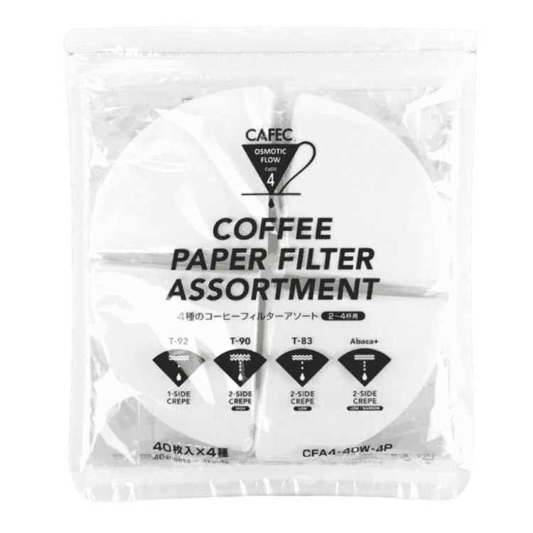 Cafec Coffee Paper Filter assortment Cup 4 | CoffeeLove