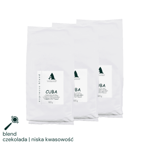 Zestaw Audun Cuba Blend Espresso 3x500g | CoffeeLove