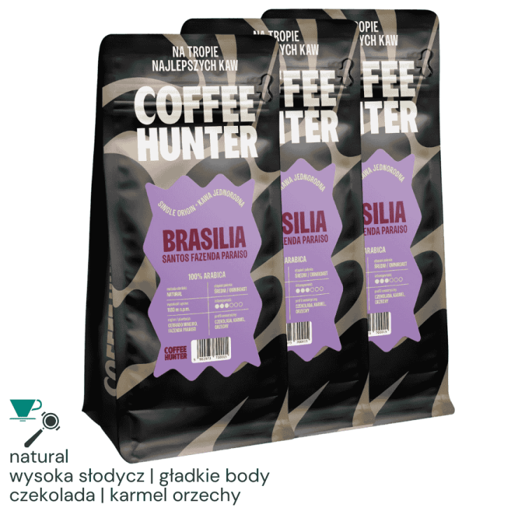Zestaw 3x1 kg Coffee Hunter Brasilia Santos | CoffeeLove