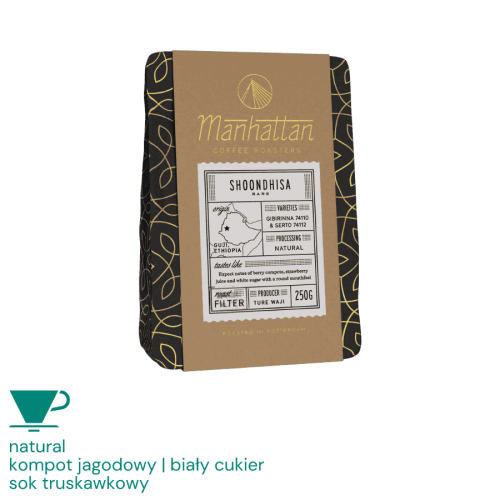 Manhattan Coffee Etiopia Shoondhisa Natural filtr 250g | CoffeeLove