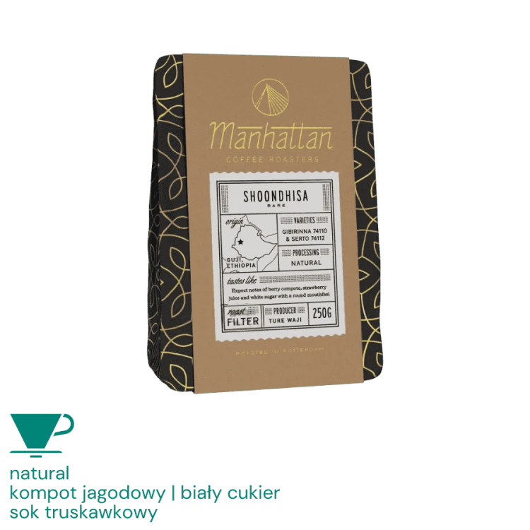 Manhattan Coffee Etiopia Shoondhisa Natural filtr 250g | CoffeeLove