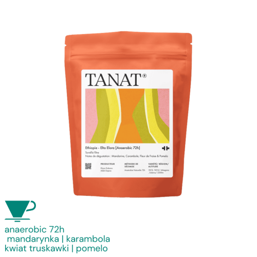 Tanat Coffee Etiopia Elto Elora Anaerobic 72H filtr 200 g | CoffeeLove