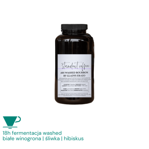 Standout Coffee Ekwador 18h Washed Bourbon by Gladys Erazo of Cutanapamba filtr 250 g