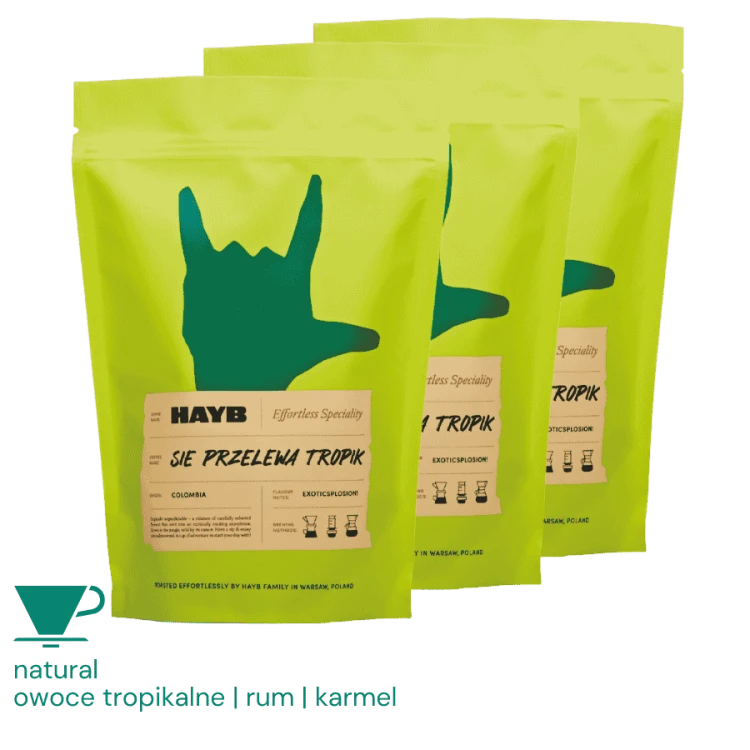 HAYB Się Przelewa Tropik filtr Zestaw 3 x 1 kg | CoffeeLove