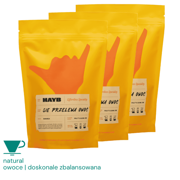 HAYB Się Przelewa Owoc filtr Zestaw 3 x 1 kg | CoffeeLove