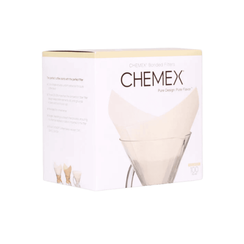 Chemex filtry 6-8-10 białe kwadratowe | CoffeeLove