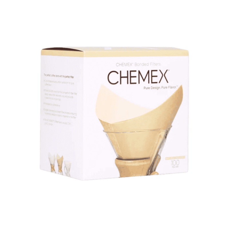 Chemex filtry 6-8-10 brązowe kwadratowe | CoffeeLove