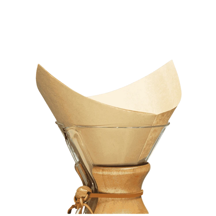 Chemex filtry 6-8-10 brązowe kwadratowe | CoffeeLove