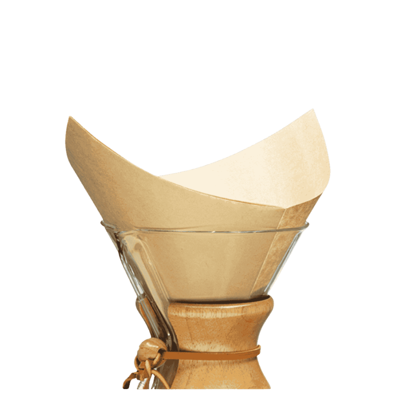 Chemex filtry 6-8-10 brązowe kwadratowe | CoffeeLove