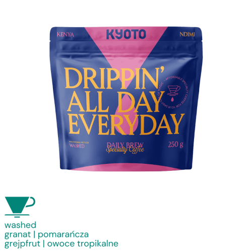 Kyoto Drippin All Day Everyday Kenia Ndimi filter 250 g | CoffeeLove