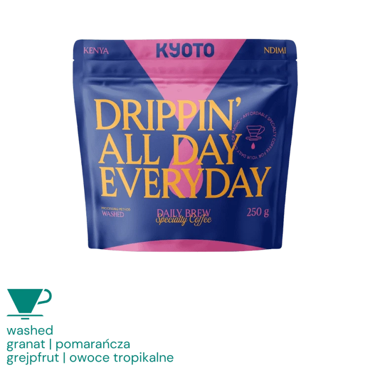 Kyoto Drippin All Day Everyday Kenia Ndimi filter 250 g | CoffeeLove