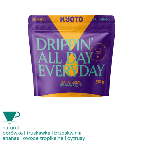 Kyoto Drippin All Day Everyday Etiopia La Cabana filter 250 g | CoffeeLove