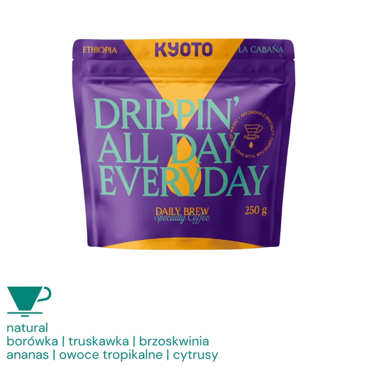 Kyoto Drippin All Day Everyday Etiopia La Cabana filter 250 g | CoffeeLove