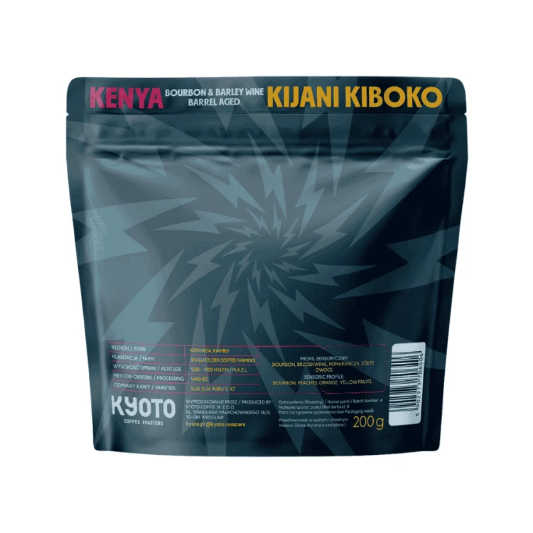 Kyoto Kenia Kiboko Barrel Aged filter 200 g | CoffeeLove
