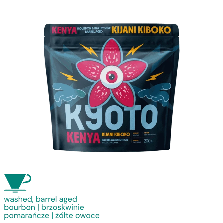 Kyoto Kenia Kiboko Barrel Aged filter 200 g | CoffeeLove