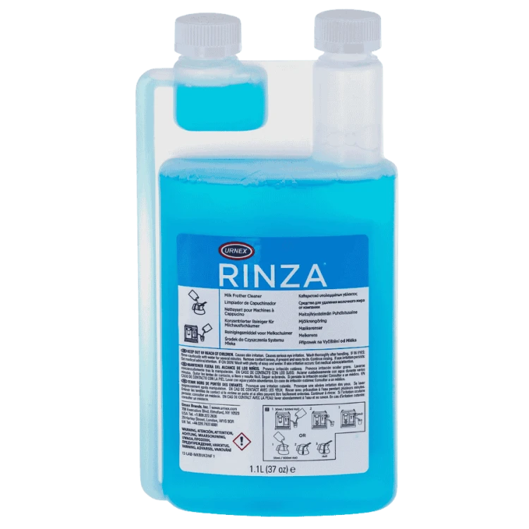 Urnex Rinza Płyn do czyszczenia spieniacza 1,1l z miarką | CoffeeLove