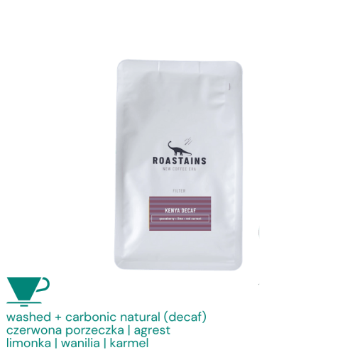 Roastains Kenia Decaf filtr 250 g | CoffeeLove