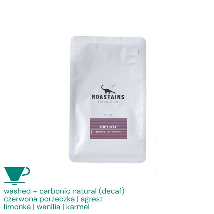 Roastains Kenia Decaf filtr 250 g | CoffeeLove