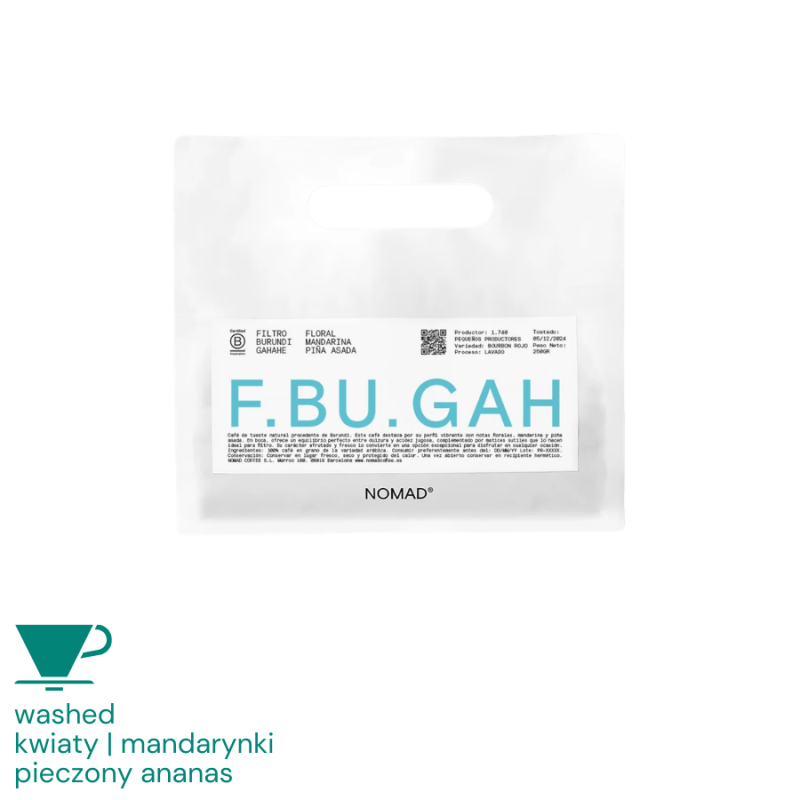 Nomad Coffee Burundi Gahahe filtr 250 g | CoffeeLove
